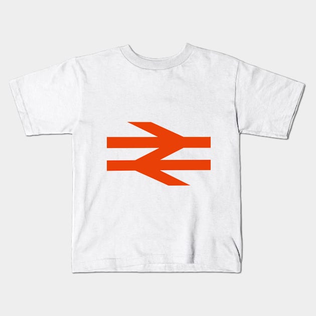 British Rail Double Arrow logo Kids T-Shirt by Random Railways